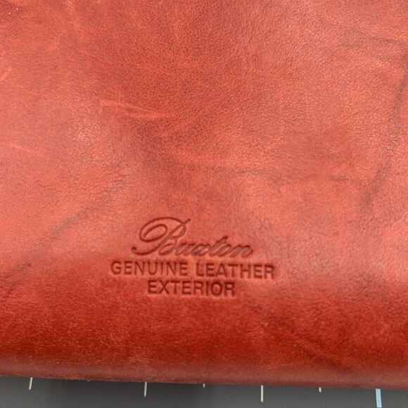 Julia Buxton Heiress Double Cardex Leather Wallet in Red Bifold Kiss Lock 4"X5" - Picture 5 of 12